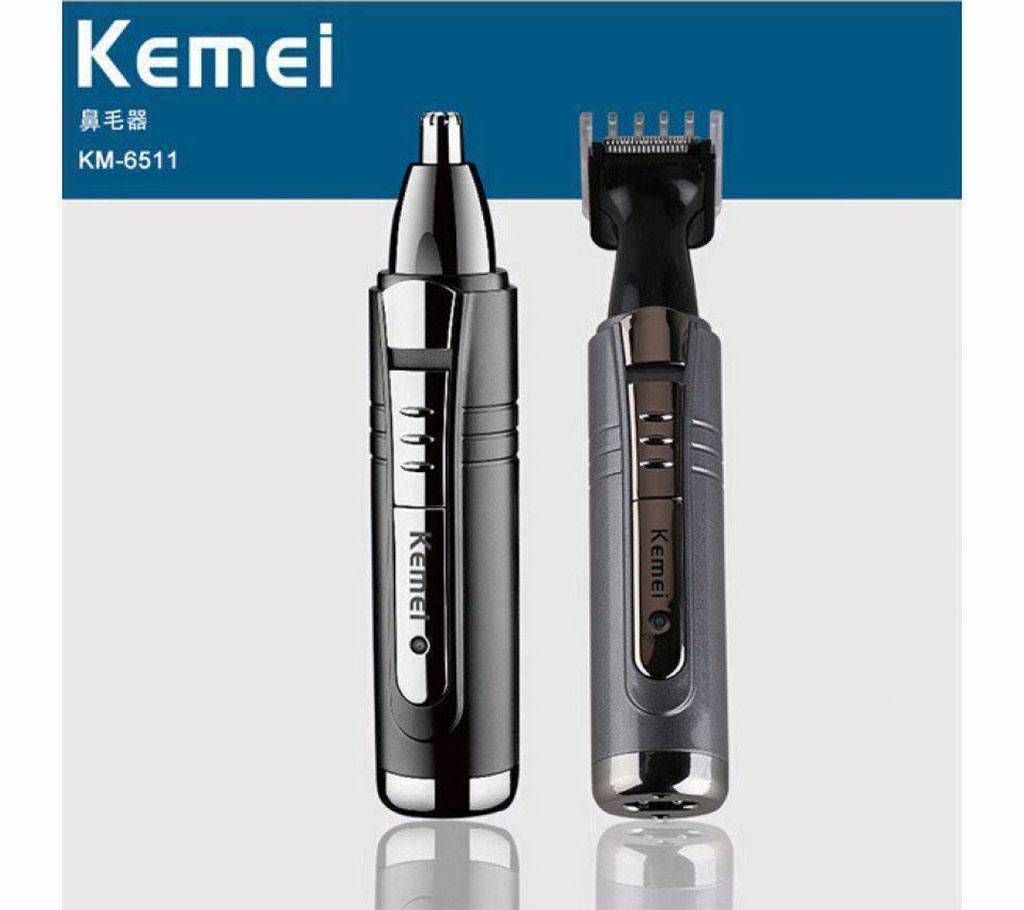 KEMEI KM-6511 2 IN 1 nose/ ear trimmer 