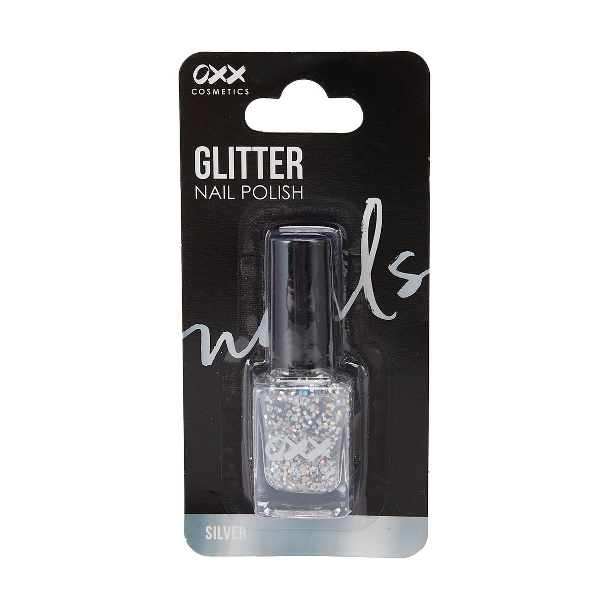 OXX Cosmetics Glitter Nail Polish - Silver