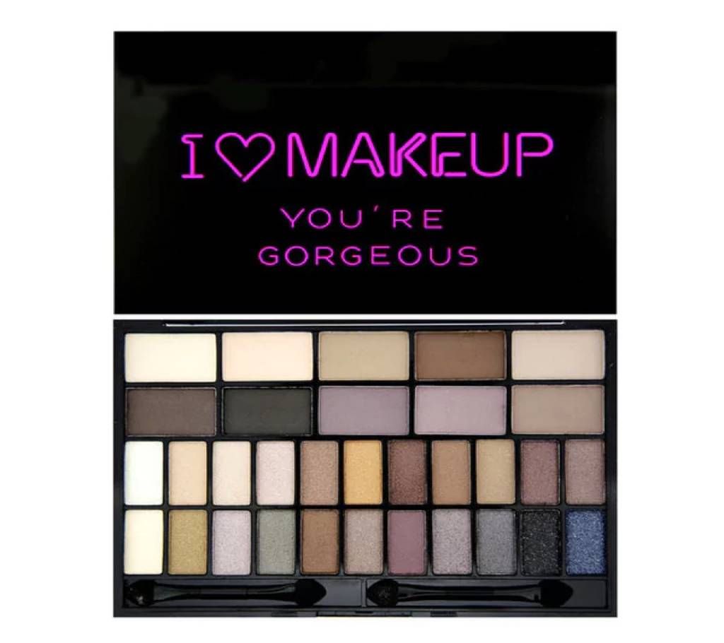 I Heart Eyeshadow Palette Theme Gorgeous - 32 Shades - Uk