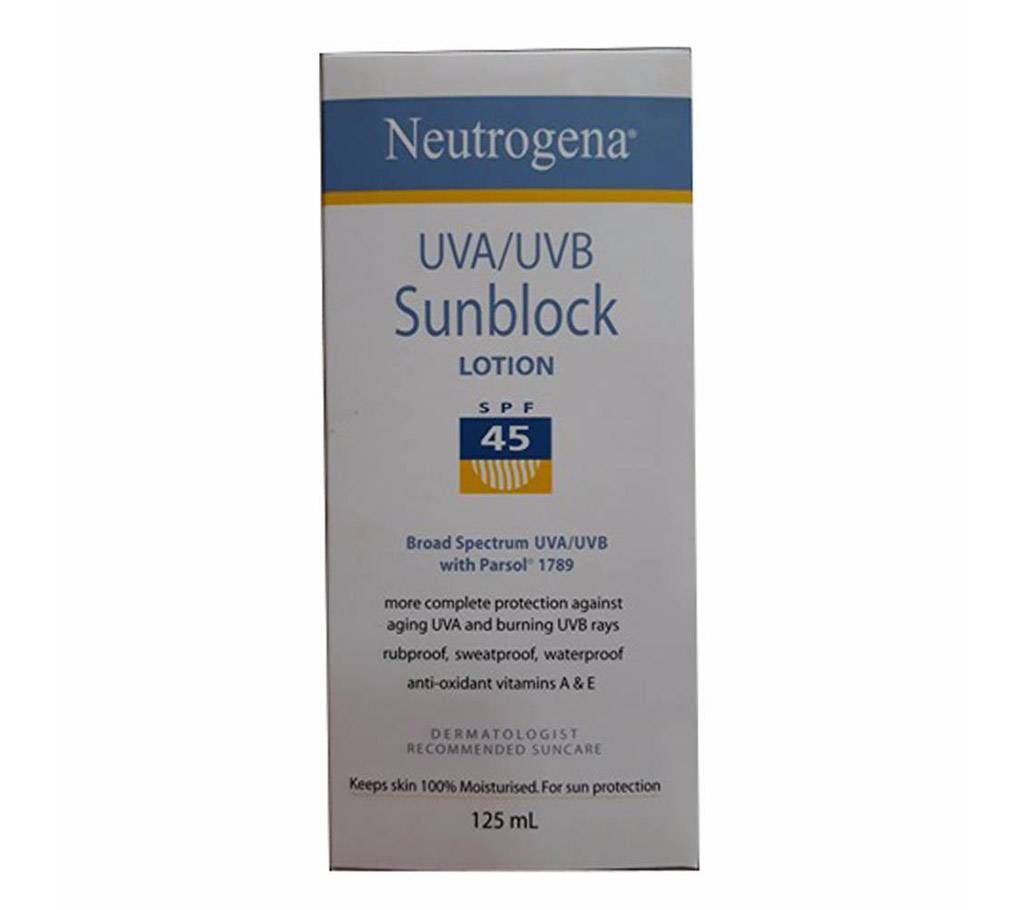 Neutrogena Sunblock lotion 45 spf 125 ml