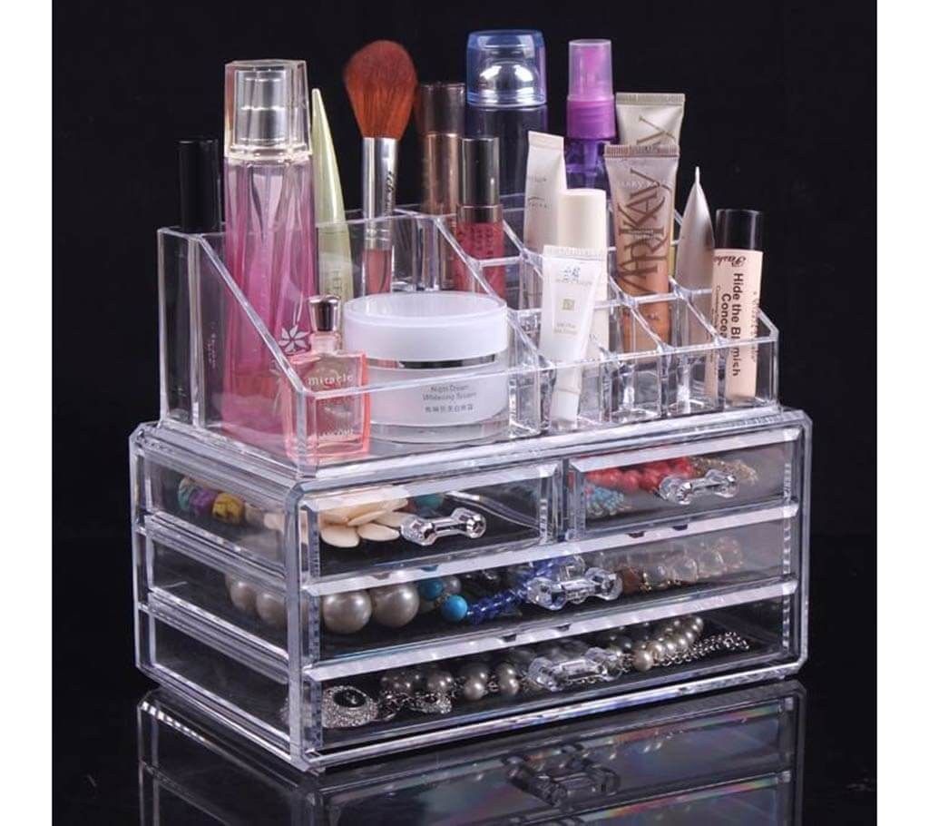 ACRYLIC COSMETICS ORGANIZER BOX