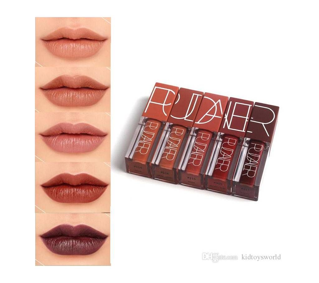 Pudaier Waterproof Women Matte Lip Gloss Matte Lipstick