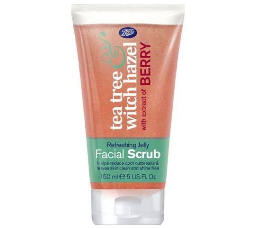 Tea tree which hazel facial scrub