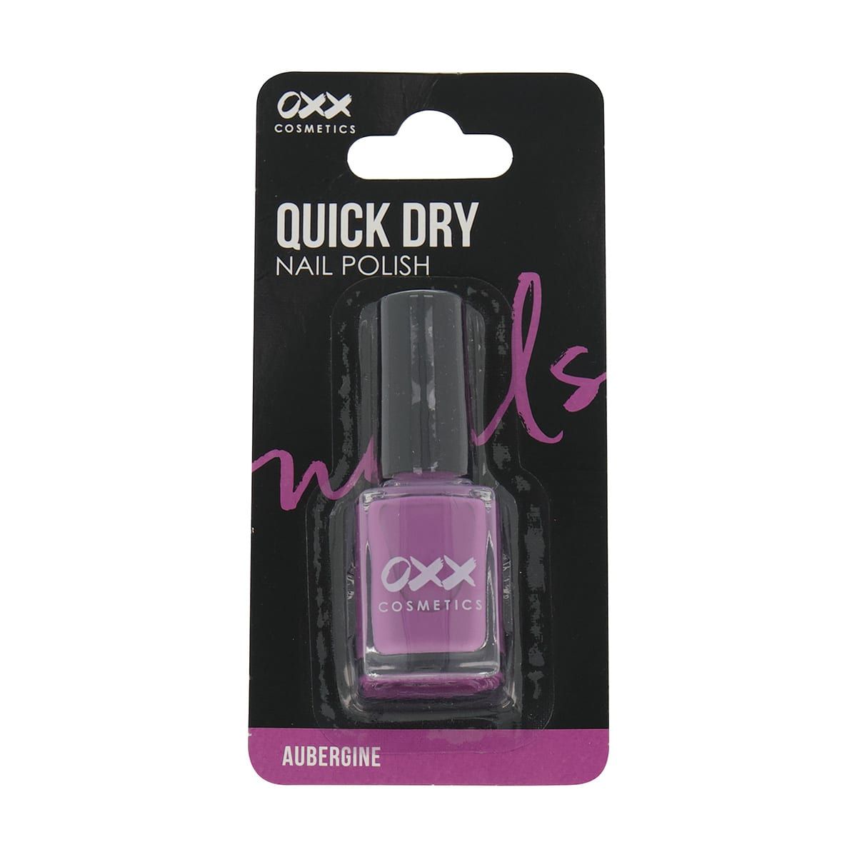 OXX Cosmetics Quick Dry Nail Polish - Aubergine