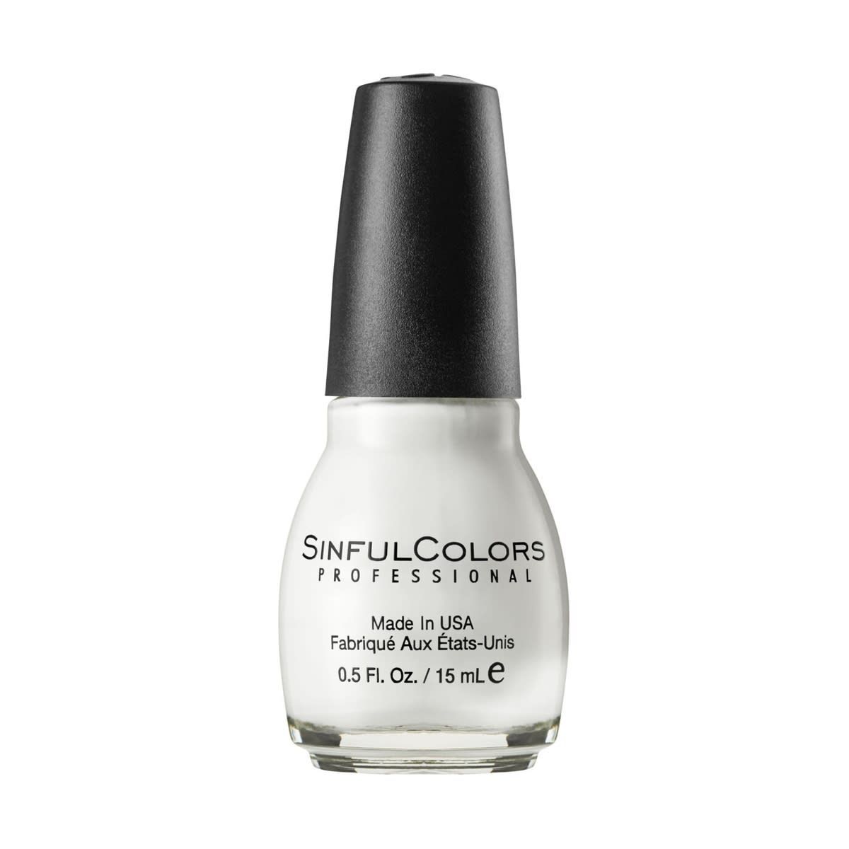 SinfulColors Professional 15ml Snow Me White Nail Polish