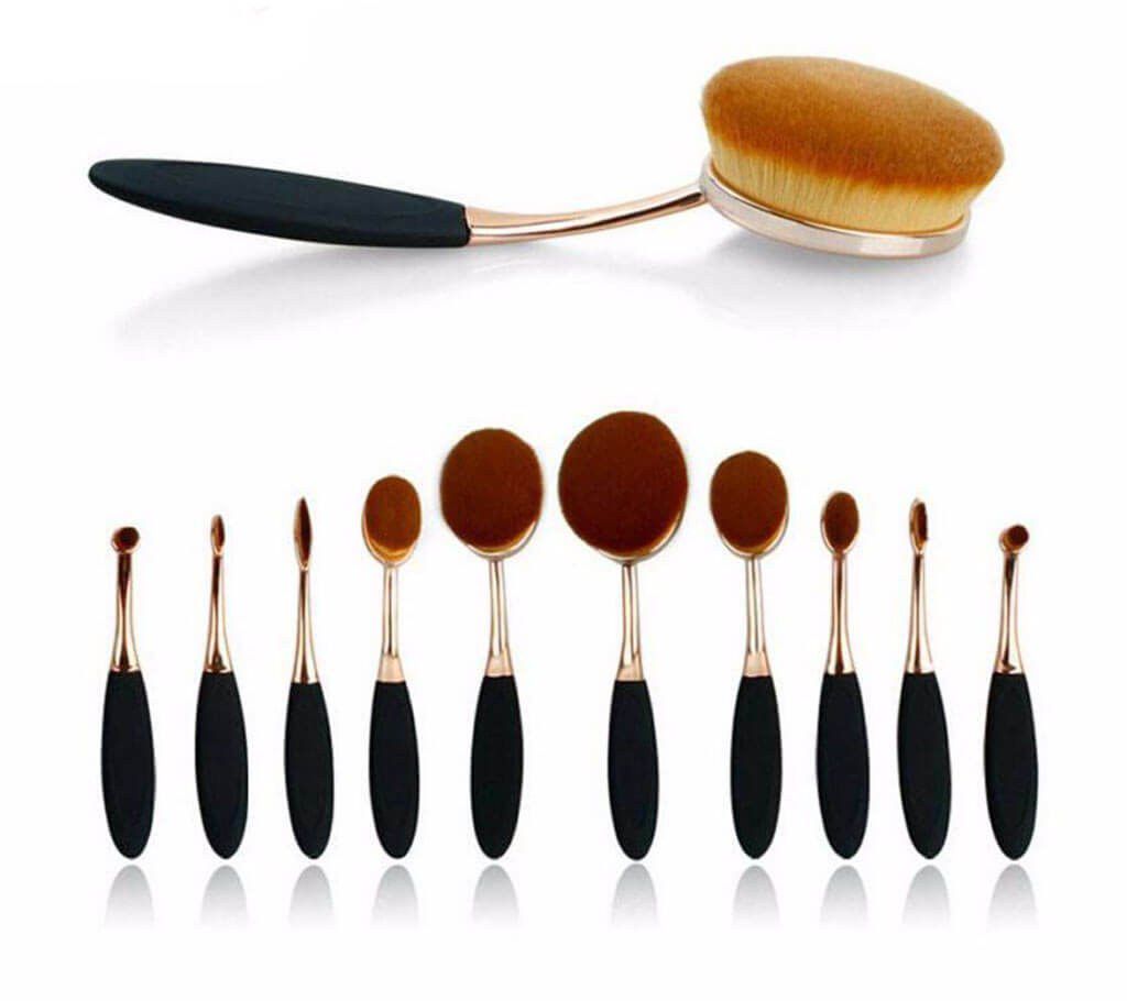 Professional Make Up Brush Set (10 Pcs)