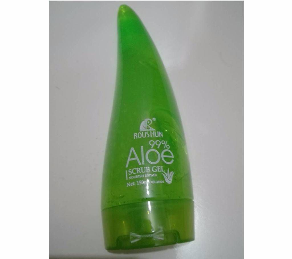 ROUSHUN Aloevera Scrub Gel/Face Wash - 150ml