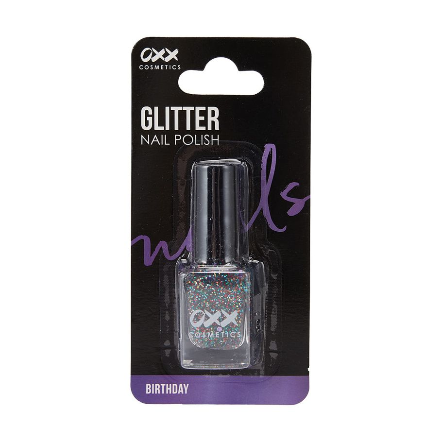 OXX Cosmetics Glitter Nail Polish - Birthday