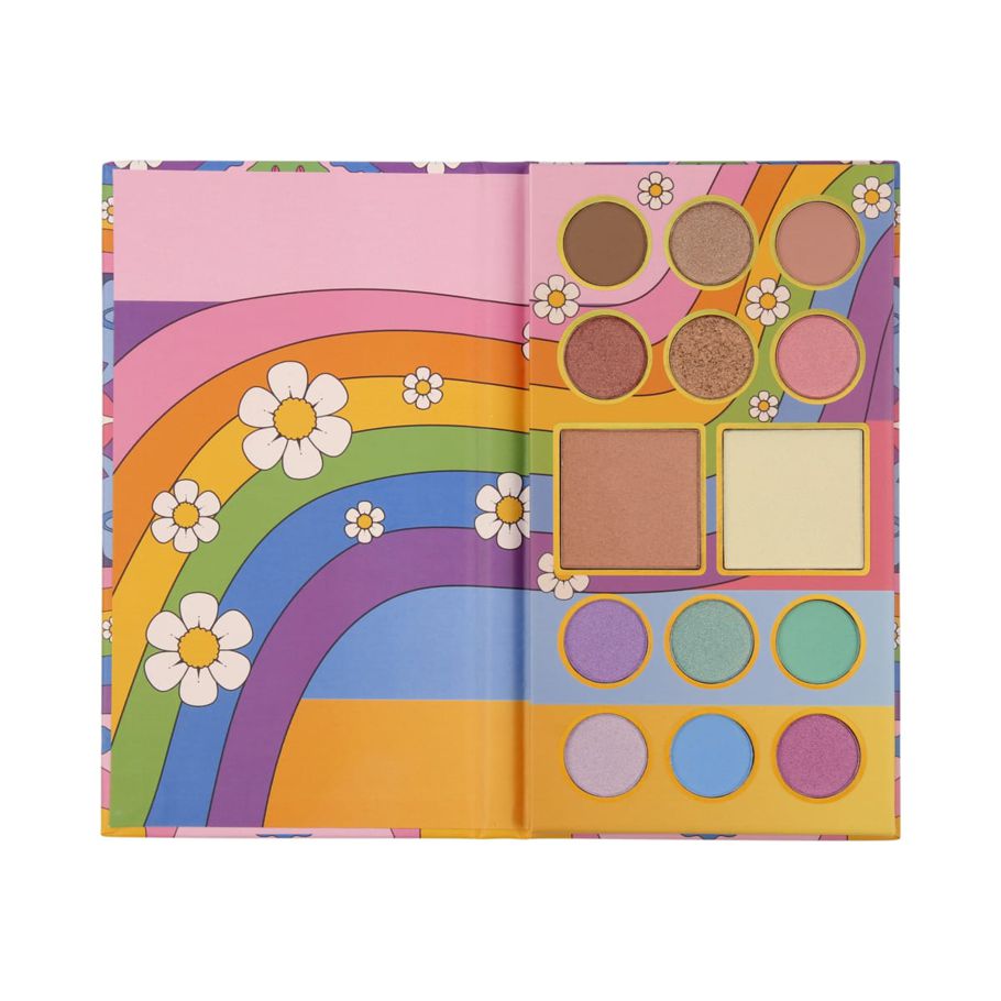BYS 14 Shades Psychedelic Makeup Palette - Rainbow