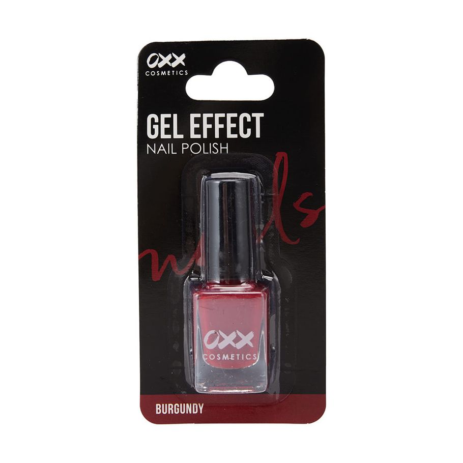 OXX Cosmetics Gel Effect Nail Polish - Burgundy