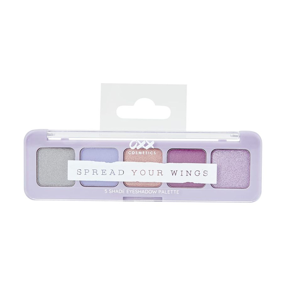 OXX Cosmetics 5 Shades Spread Your Wings Eyeshadow Palette - Purple