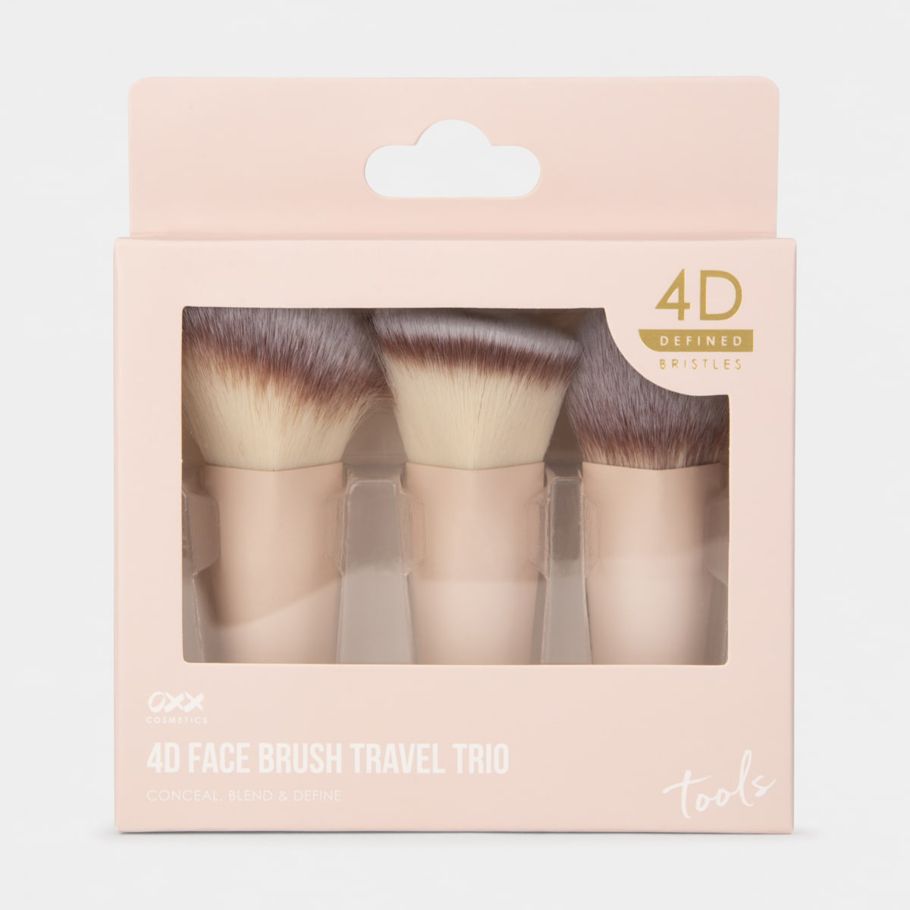 OXX Cosmetics 4D Face Brush Travel Trio