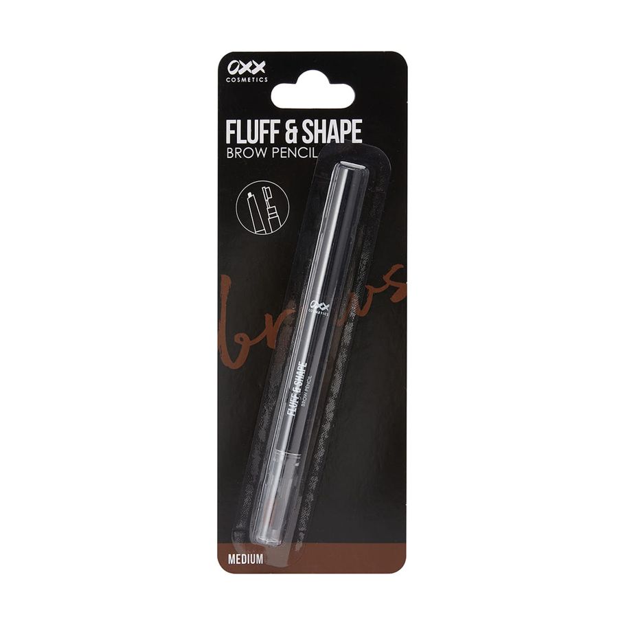 OXX Cosmetics Fluff & Shape Brow Pencil - Medium Brown