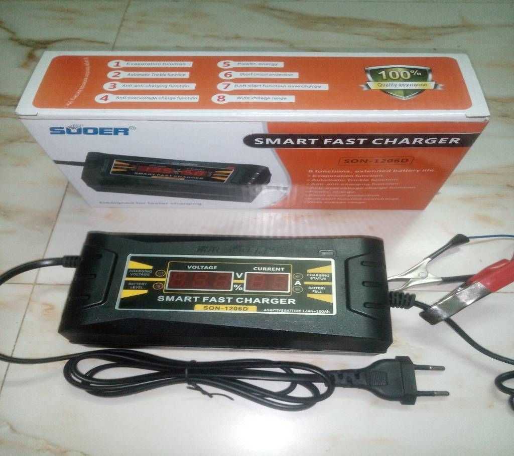 Car Battery Charger full Auto & Digital-6Ah