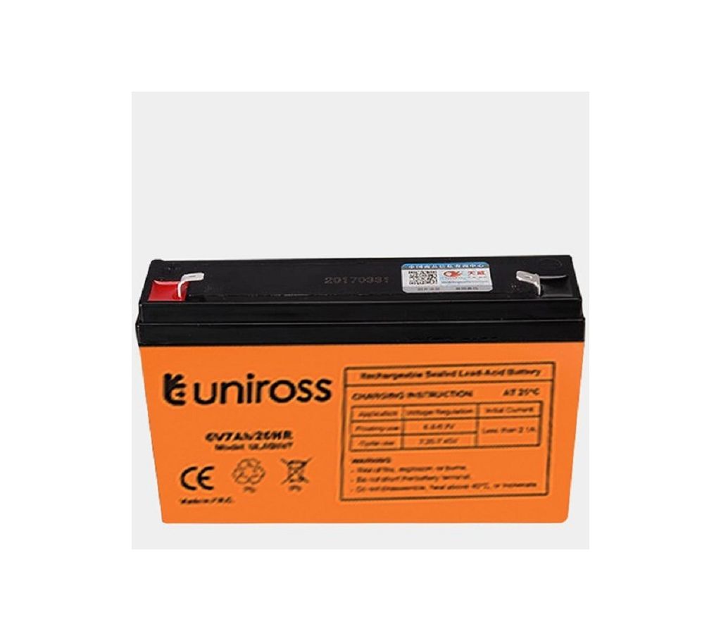 Uniross Lead Acid Battery 6V 7Ah