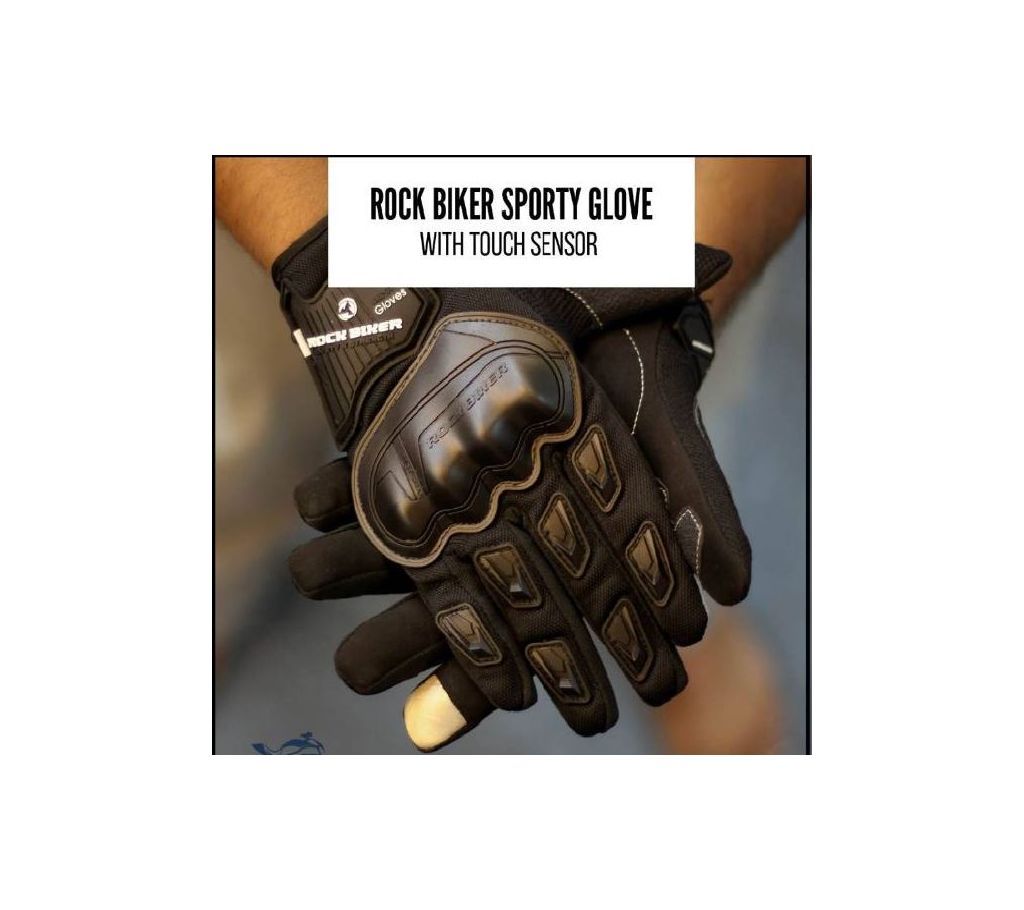 Rock Biker Gloves with Touch Pad (1 Pair)