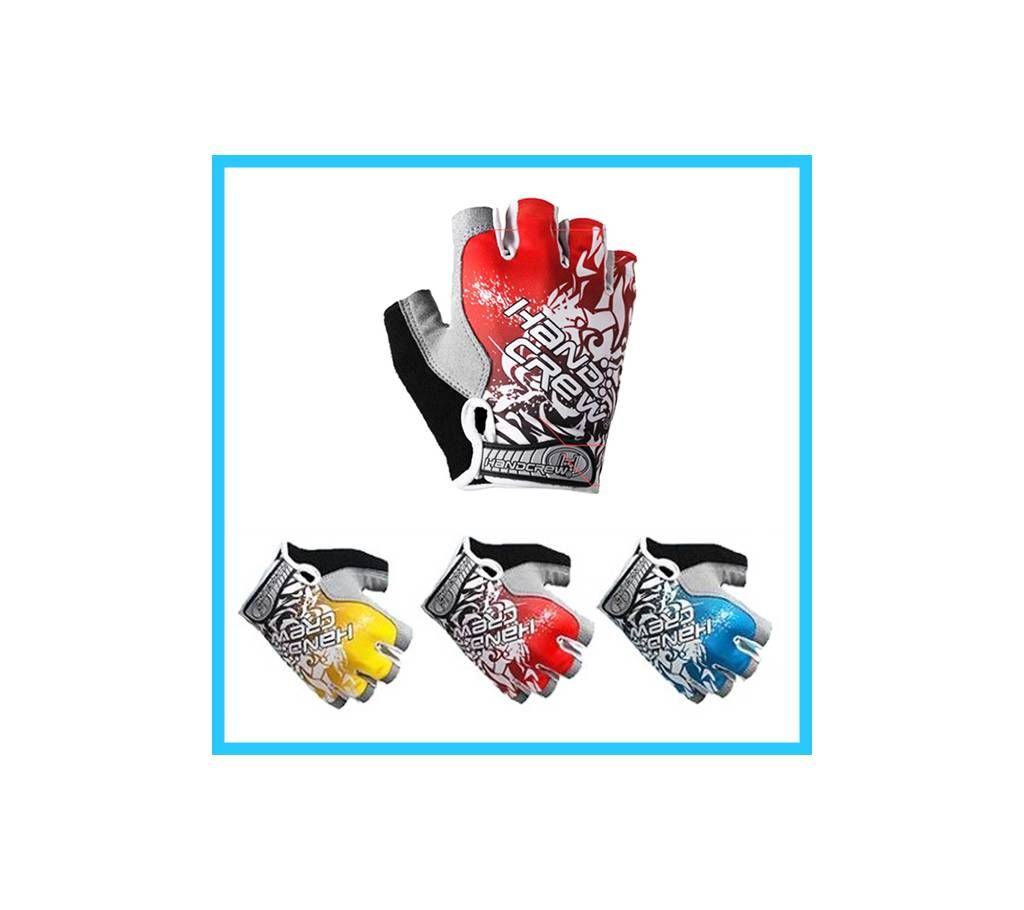 HandCrew Gel Padded Half Finger Gloves