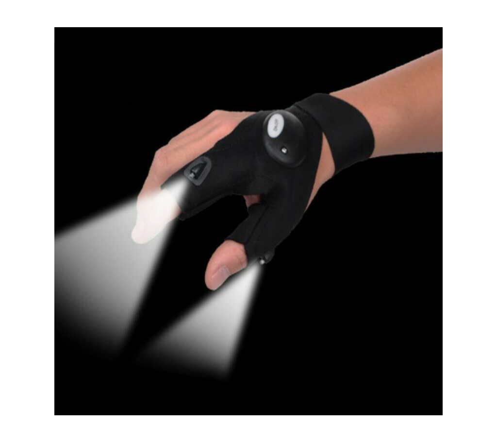 LED Flashlight Gloves 1 Piece (2 LED Flash)