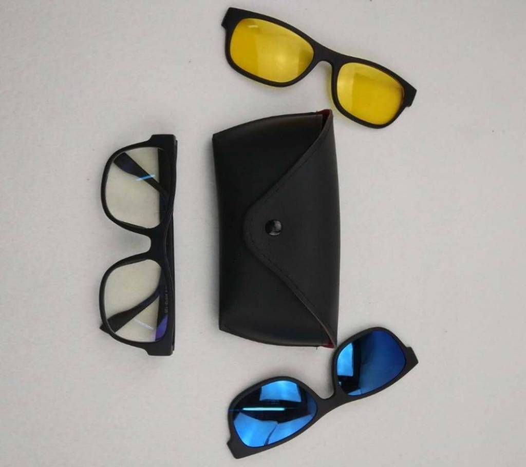3 in 1 Night Vision Magnets Sunglasses