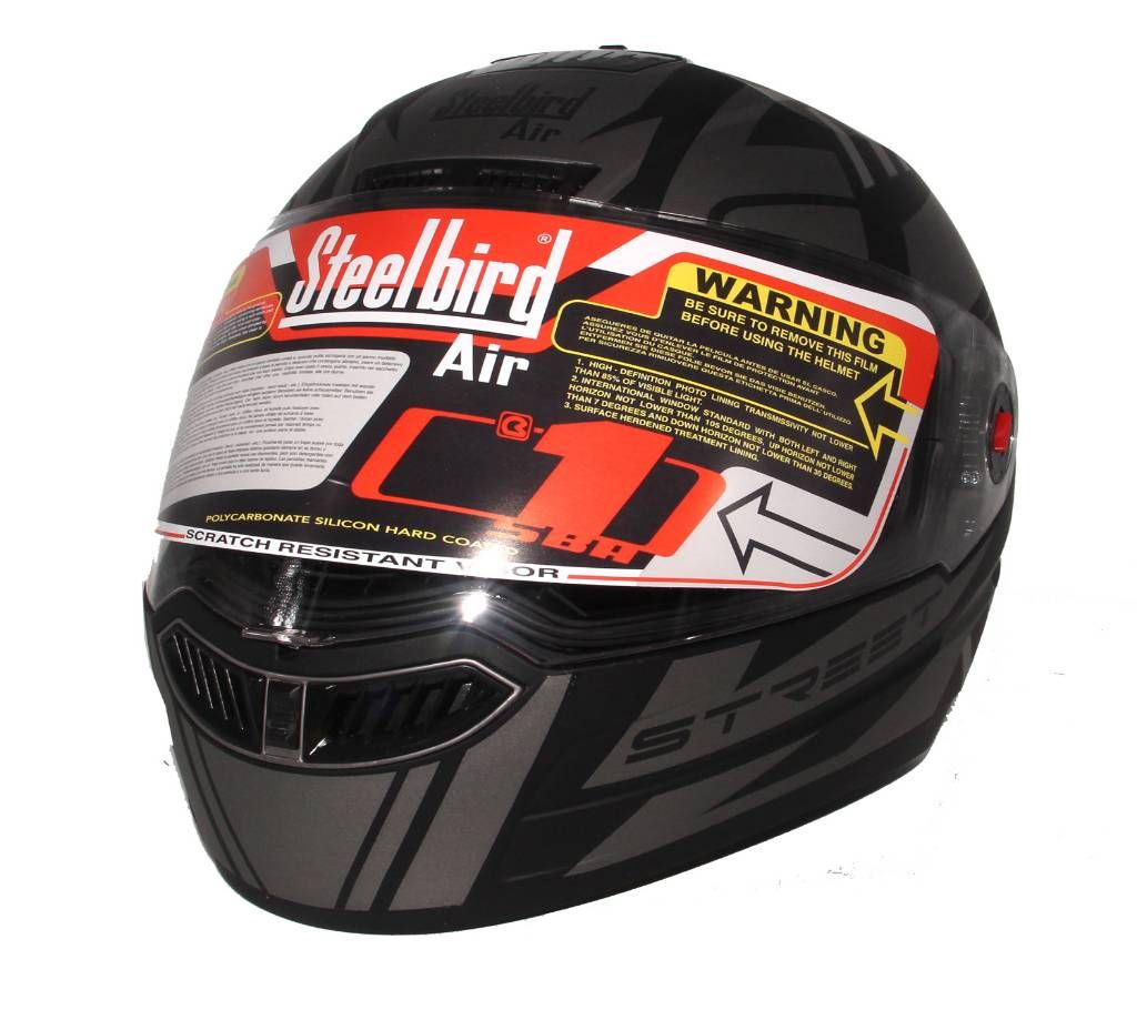 Steelbird SBA-1 Street Mat Black With Gray
