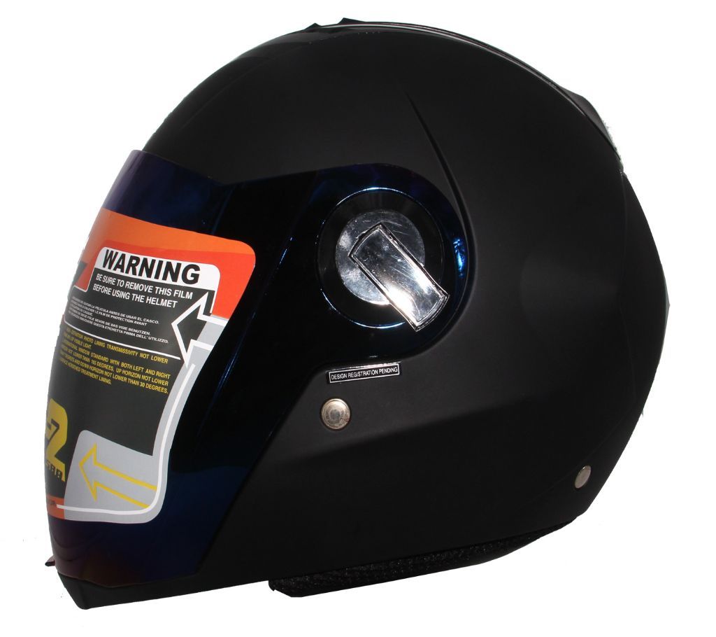 Steelbird SBA-2 Extra Visor Plan Color Full Face Helmet -Matt Black