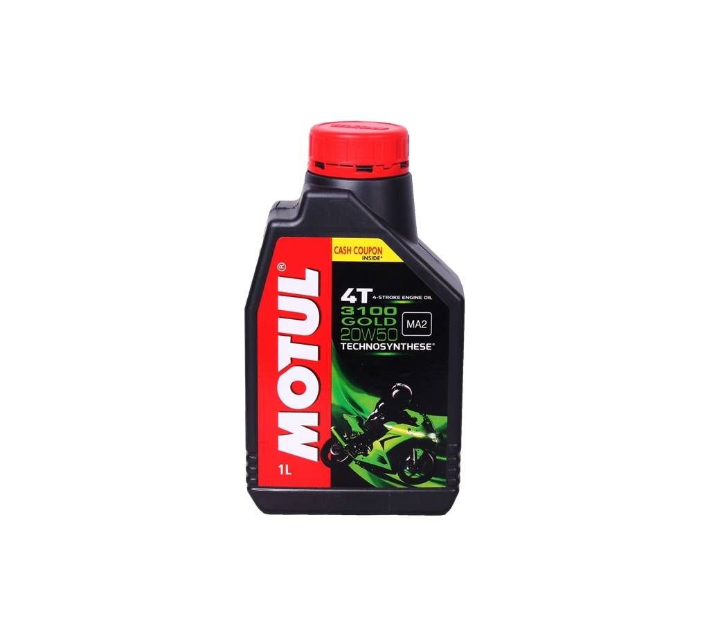 Motul 3100 Gold 4T 20W50 Motorcycle Engine Oil 1 Liter