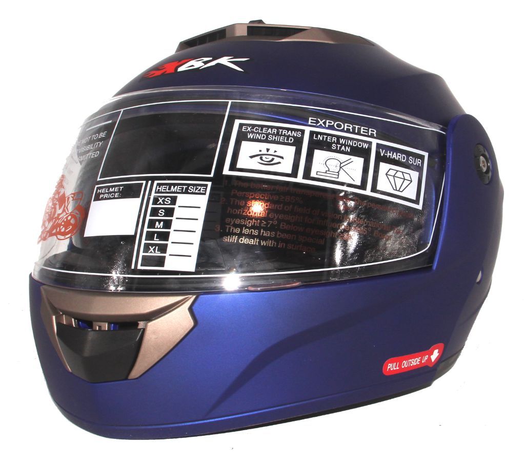 XBK-963 Full Face Flip up  Helmet for Men - Matt Blue