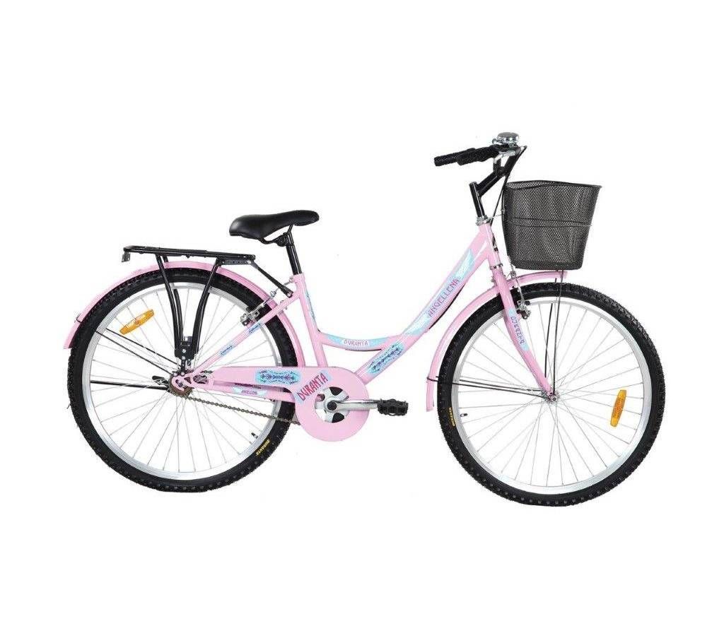 Duranta CB Angellina Ladies S Spd 26 inch Bicycle with Basket (Pink) - 804453