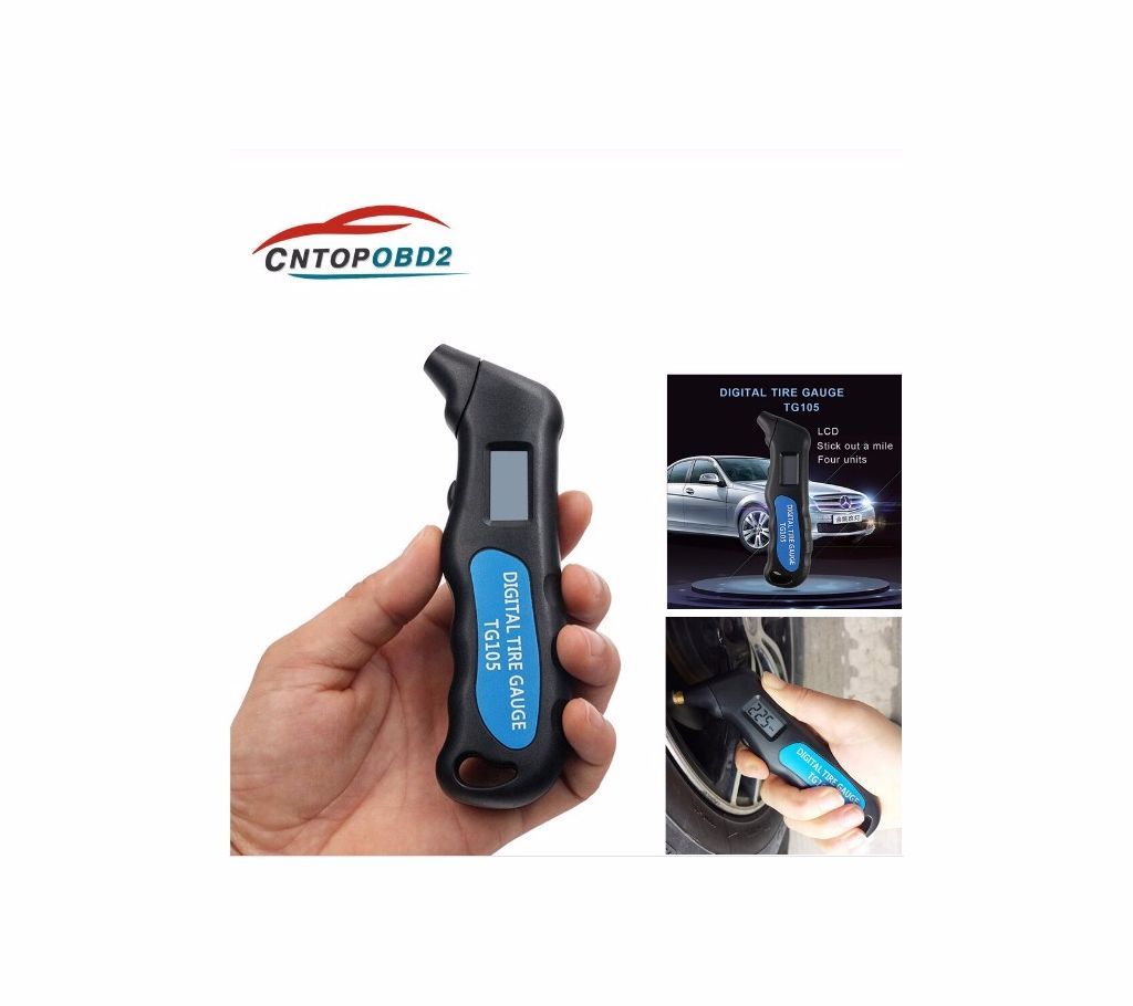 Tire Pressure  Meter LCD Manometer Gauge Tester For Car Truck Motorcycle