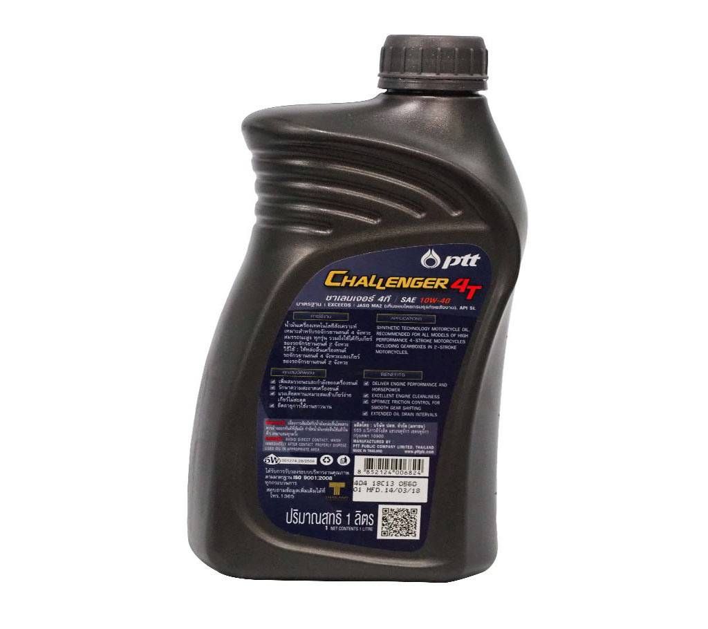 PTT Challenger 10W 40 4T Synthetic technology motor oil - 1L