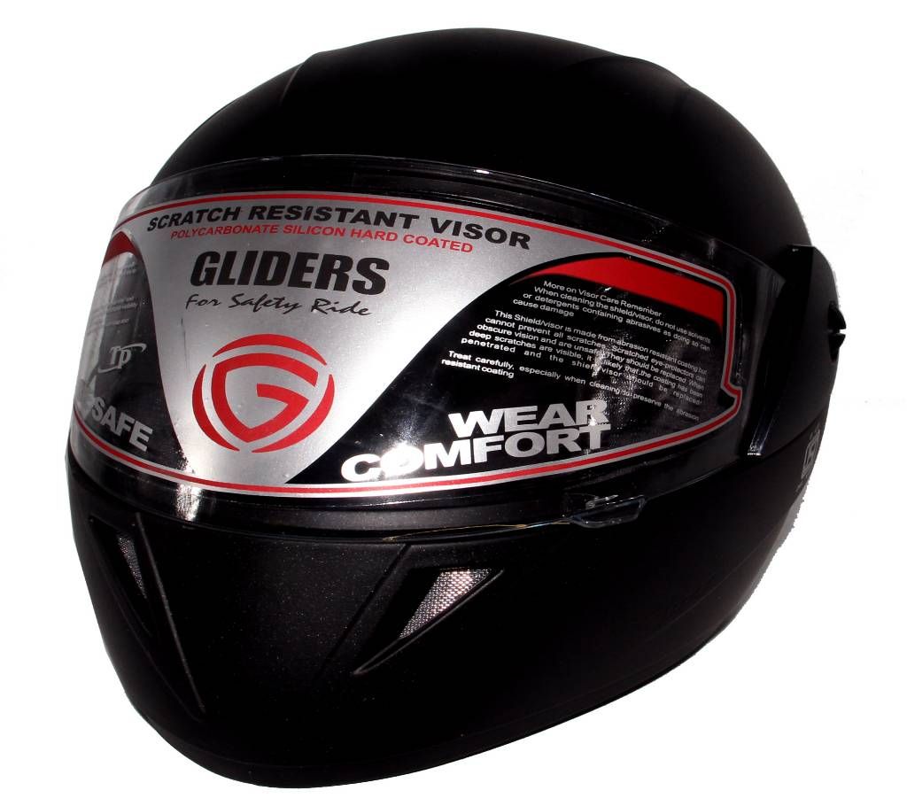 Gliders Jazz Deluxe Helmet- Matt Black