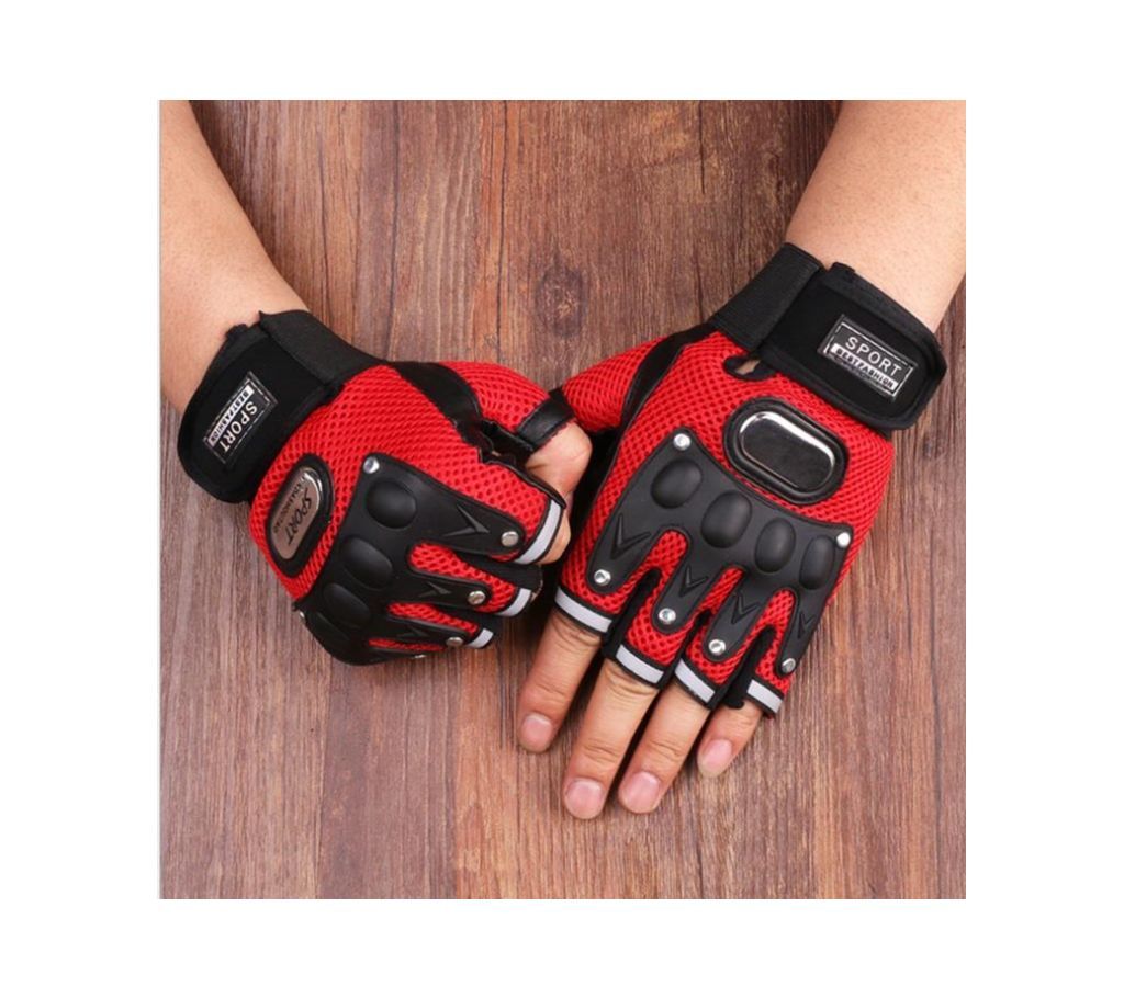 Pro-Biker Full Bike Riding Gloves -Red