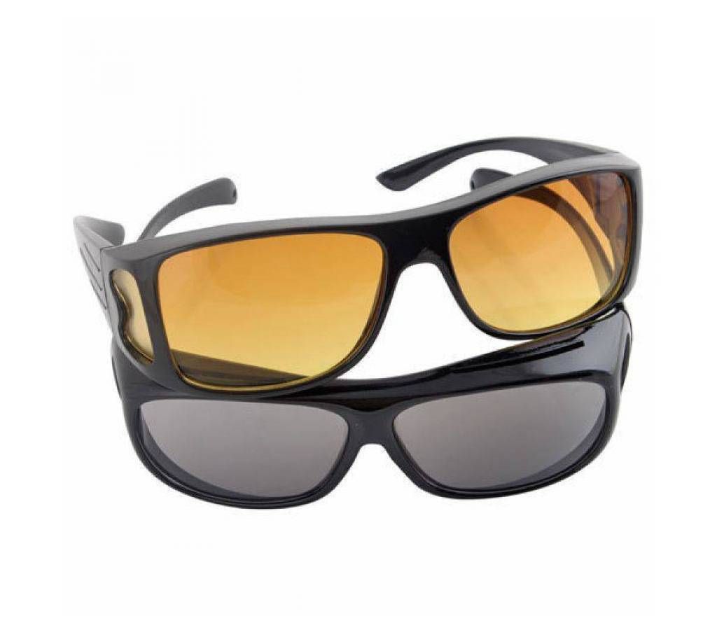 HD Night wrap around sunglasses 2 pieces 