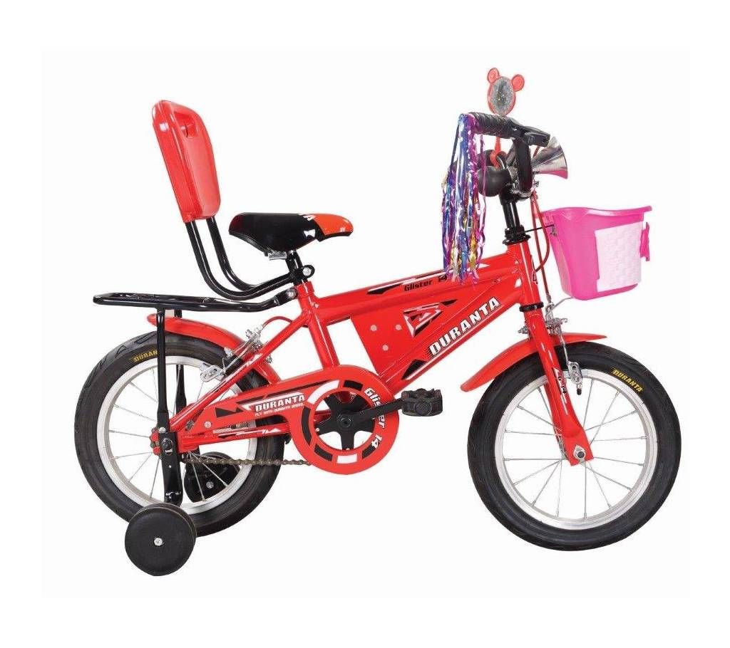 Duranta CB Glister 14 inch Kids cycle With Basket (Red) - 804578