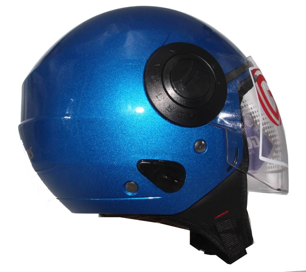 Gliders Vintage Open Face Helmet- Glossy Blue
