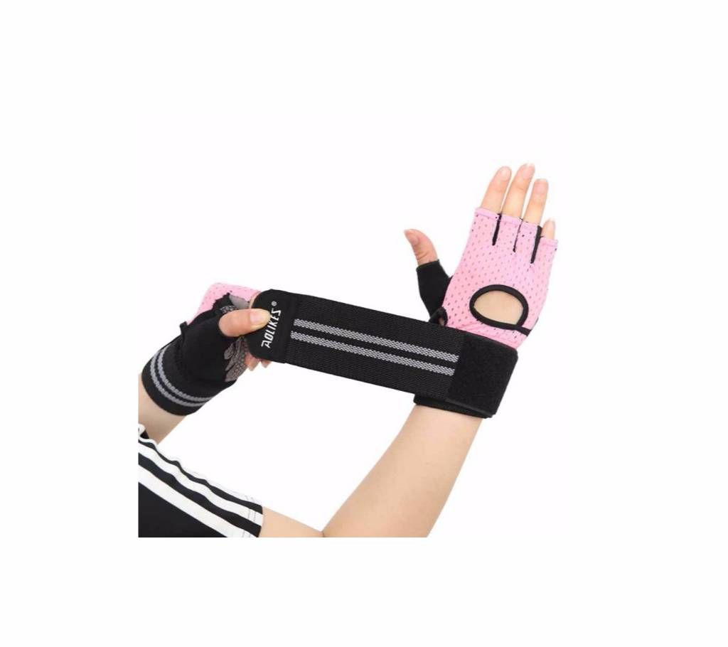 Half Finger Sports  Gym Fitness Weightlifting Gloves Anti-slip Resistance Exercise Training Wrist Glove