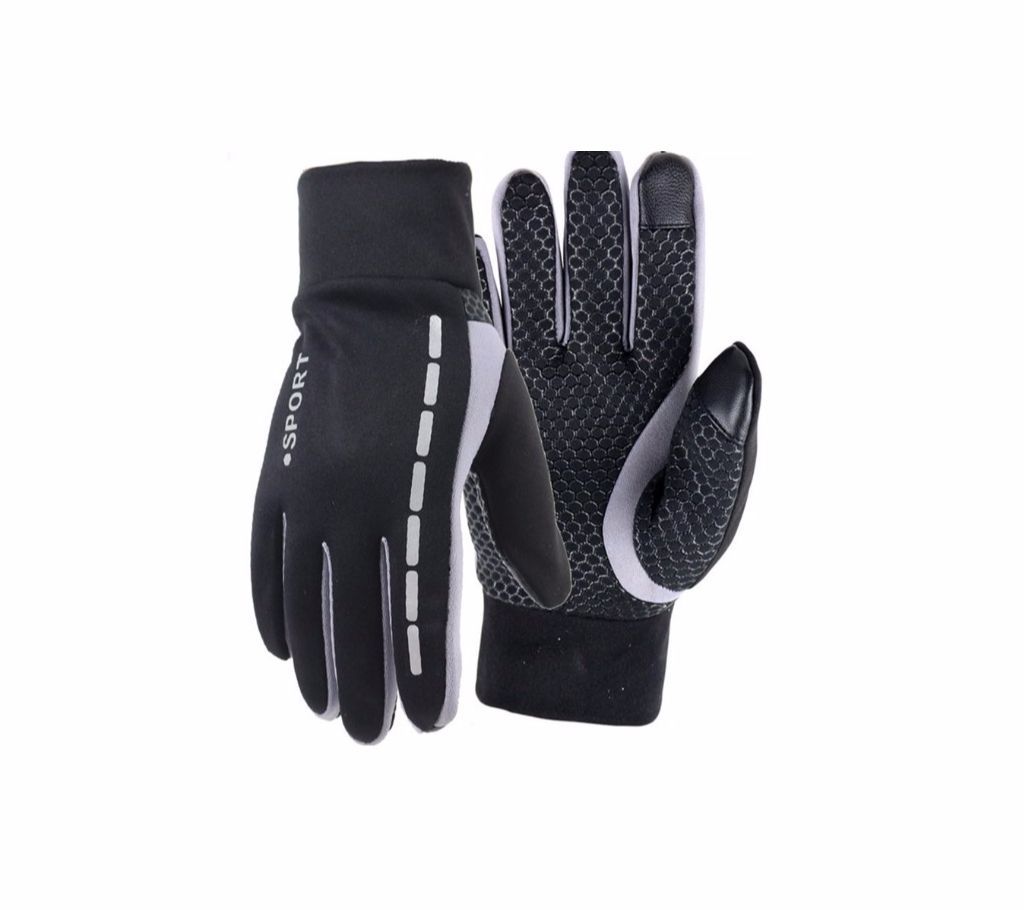 Full Finger Cycling Touch Screen Elastic Anti-slip Protective Gloves