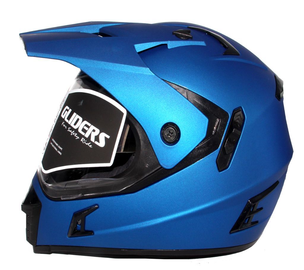 Gliders Motocross Helmet MC3-Matt Blue