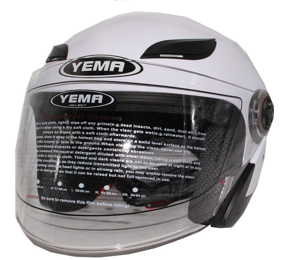 Yema-619 Bike Helmet for Men or Women - Glossy White