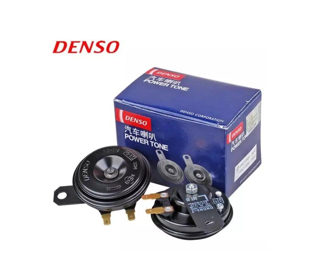 Universal Pack Of 2 Denso Car Horn For Car and Motor Bike in black color . original.