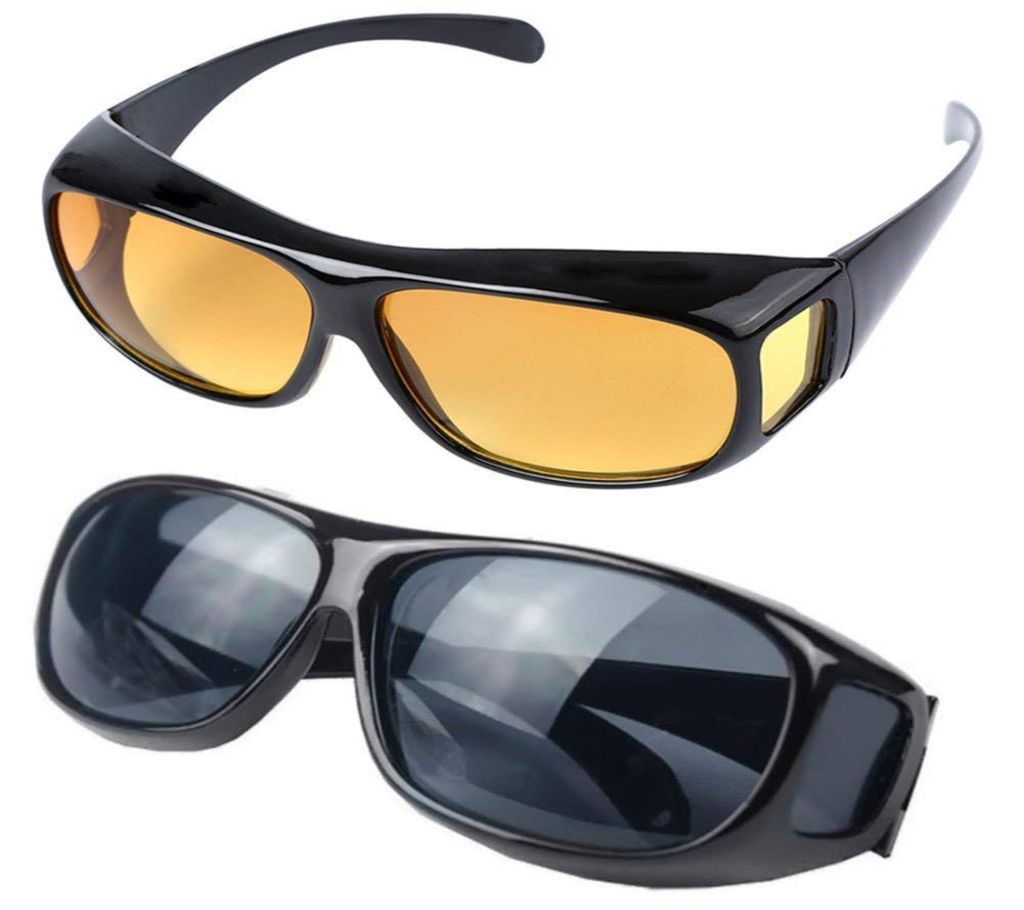 2 In 1 Anti-Glare Sunglasses Night Vision And HD Polarized