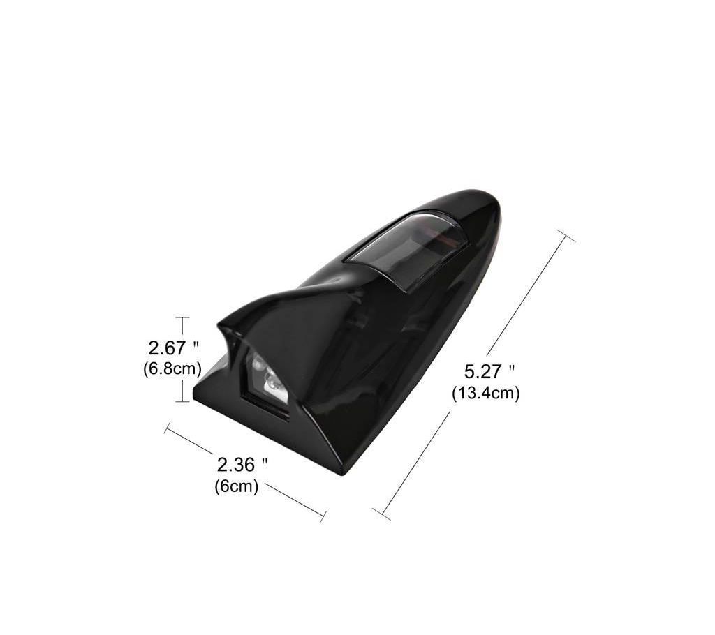 New Shark Fins Lamp Car Solar Energy Light Lamp  - [Black]