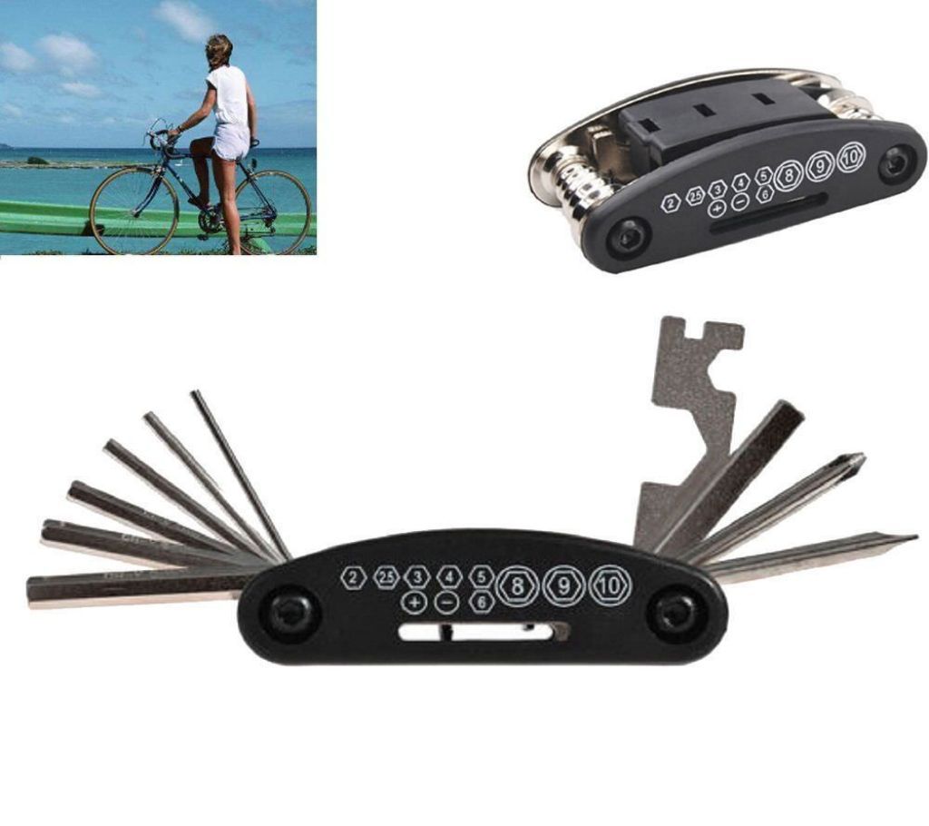 16 in 1 Bike Pocket Repair Tools Set Bicycle Multi-functional Tool Kit