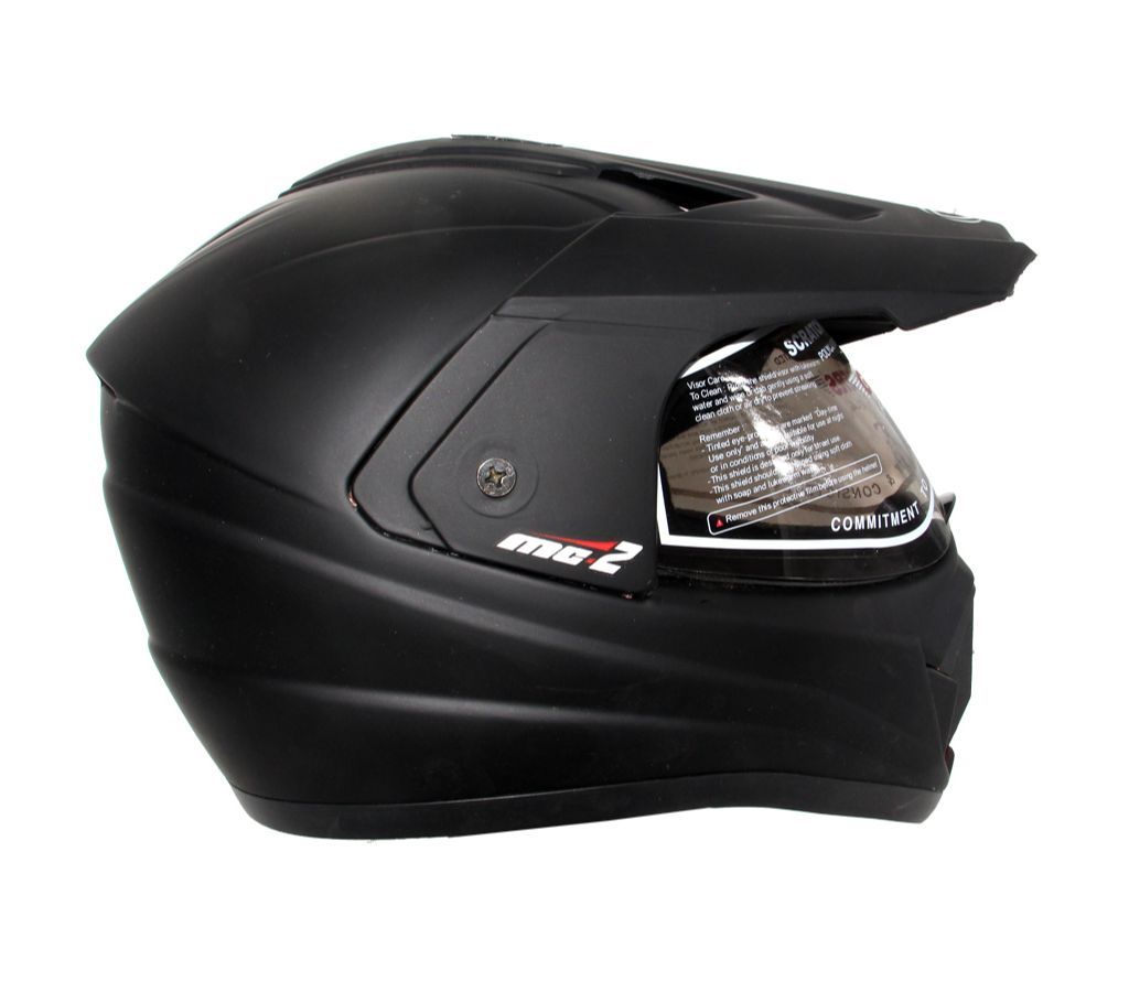 Gliders Off Road Full Face Helmet-Matt Black