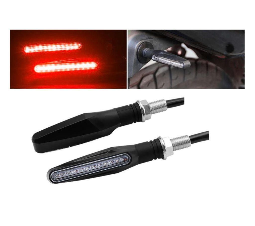 Motorcycle Turn Signal Lights Bendable Flashing Motorbike Indicator Blinke
