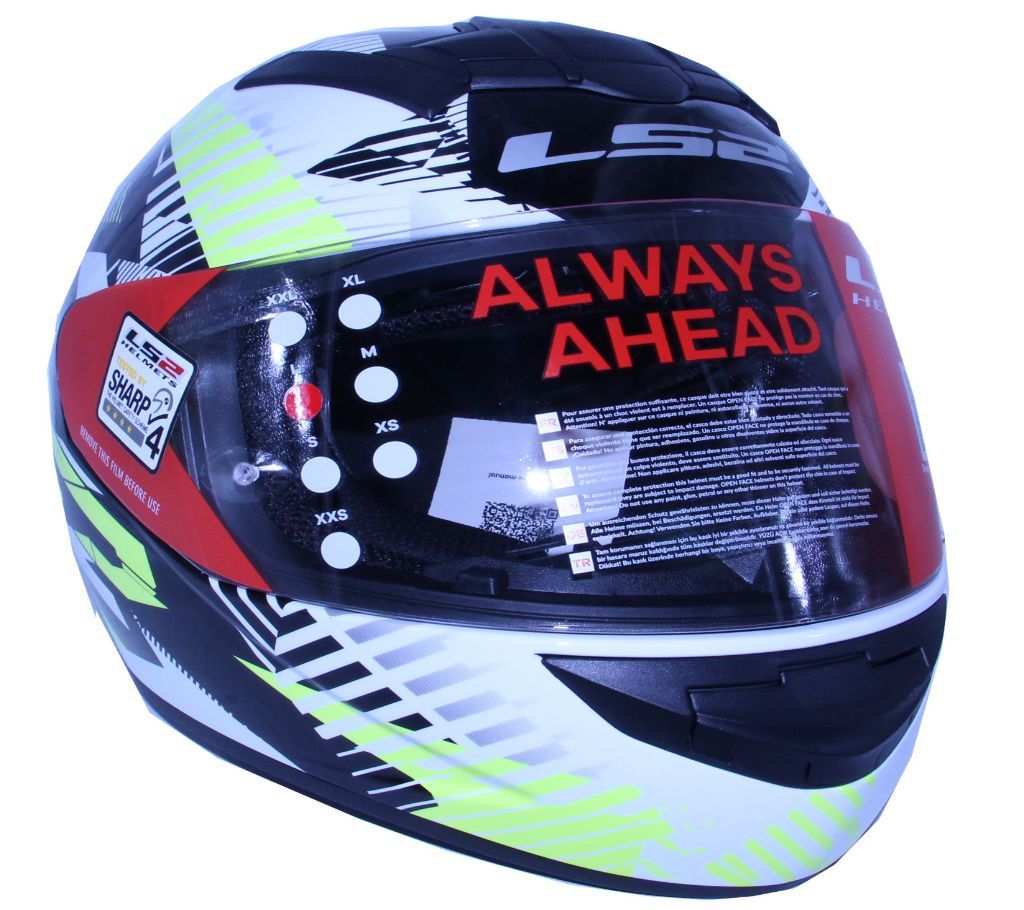 LS2 FF352 Rookie Infinite-White Black Lemon Helmet