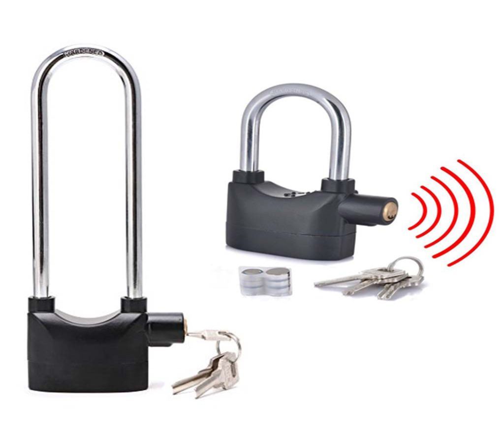 Security alarm lock for home office bike (High with Medium Size)