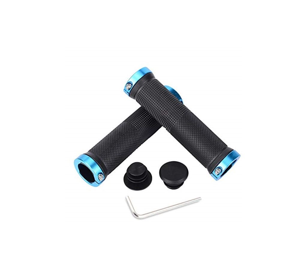 Bicycle dual lock on grip