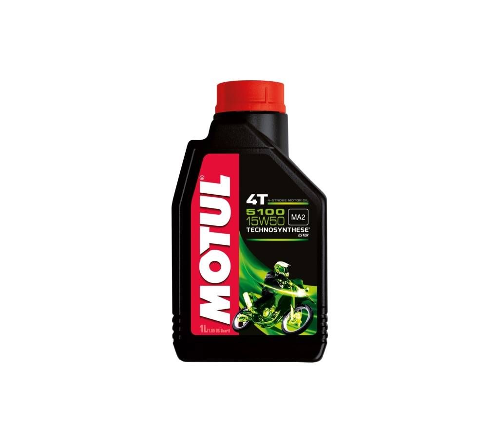Motul 5100 4T 15W50 Motorcycle Engine Oil 1 Liter