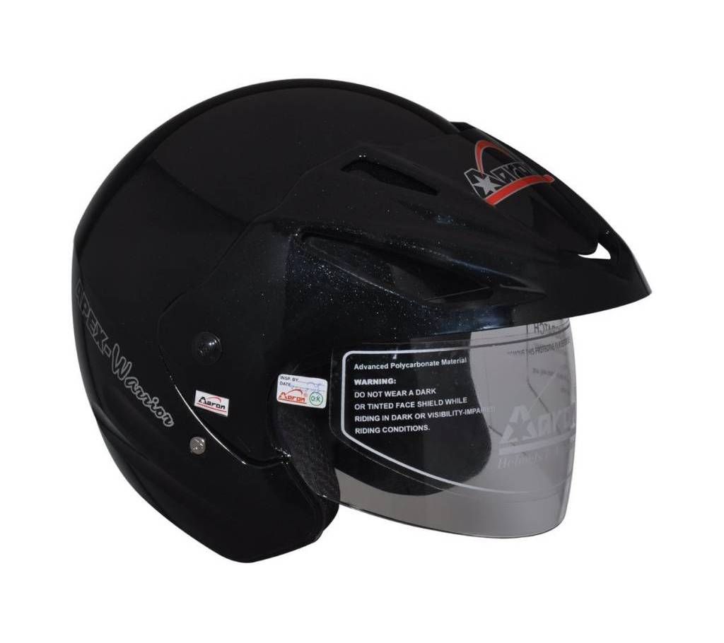 Aaron apex warrior Motorbike Helmet For Men and  Women-Black